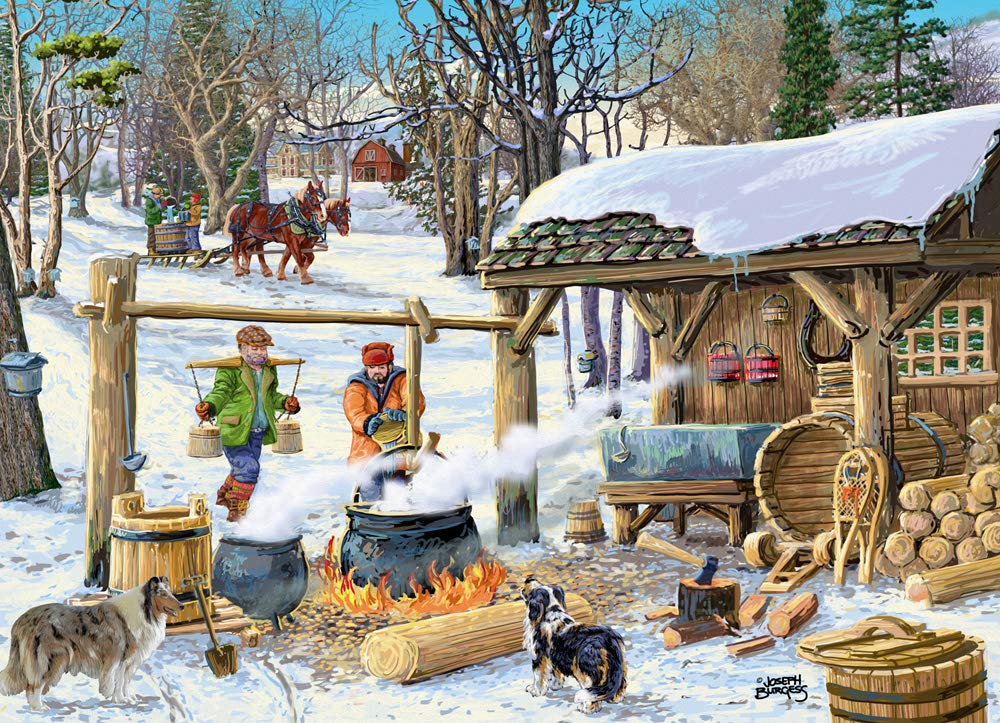 Maple Syrup Time Jigsaw Puzzle 1000 Piece by Vermont Christmas Company
