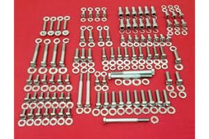 ALLOYBOLTZ - Pontiac 326 350 389 400 421 and 455 V-8 Stainless Engine HEX Bolt KIT