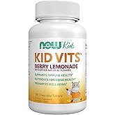 NOW Kids Supplements, Kid Vits Multivitamin, Berry Lemonade Flavor, 120 Chewable Tablets