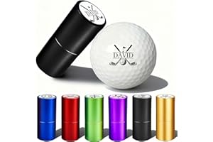 Lihome Golf Ball Stamp Personalized - Reusable & Waterproof Golfing Stamper - Ideal Gift for Golfers, Dads, Retirement, Durab