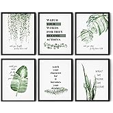 6 Pcs Watch Your Thoughts Wall Art Motivational Quotes Posters Motivational Classroom Canvas Wall Decor Inspirational Prints Office Inspirational Pictures Positive Quotes Paintings(8x10in Poster)