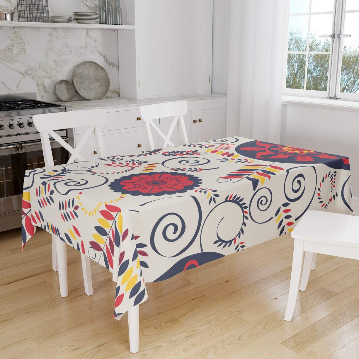 Bonamaison Kitchen Decoration, Tablecloth, 140cm x 160cm - Designed and Manufactured in Turkey