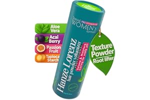 HANZE LORENZ Hair Texture Powder for Women – Root Lifter & Volumizing Styling Dust for Sensitive Scalp – Natural Formula with Aloe Vera Keratin & Vitamin B5 – Matte Finish Strong Hold Unscented – 0.35 oz