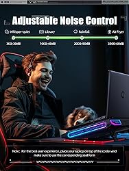 llano V10 Gaming Laptop Cooling Pad, RGB Laptop