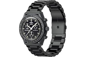 STANCHEV Bands for Moonswatch Watch,Metal Strap Compatible with Omega X Swatch Moonswatch Speedmaster Etc 20mm Watch,Quickly Release Swatch Omega Moonswatch Stainless Replacement Band