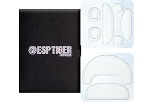 ESPTIGER Gaming Mouse Skates ICE - V2 Skates for Endgame Gear OP1WE/4K/8K/RGB Mouse Feet 2.5D Edge Treatment Smooth PTFE Material 3M Adhesive - White