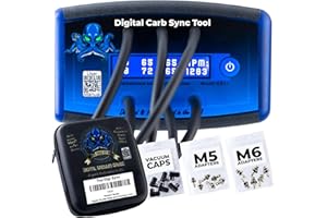 6-Channel - The Digi Sync™ Throttle Body & Digital Carb Sync Tool | Tune Carburetor Synchronizer Balancer | Vacuum Gauge | Peaking Manometer | NOT Carbtune Motion Pro Syncpro Alpha Moto