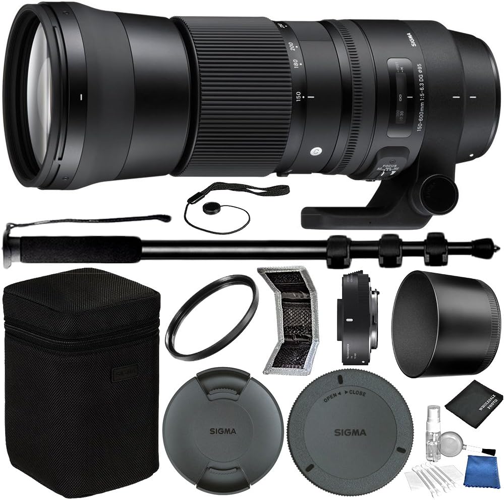 Sigma 150 600mm F 5 6 3 Dg Os Hsm Contemporary Lens And Tc 1401 1 4x Teleconverter Kit For Canon Ef Bundle With Manufacturer Accessories Accessory Kit 19 Items Amazon Co Uk Tv