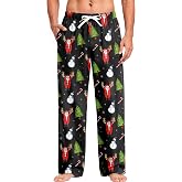 KindnessKnot Mens Pajama Pants Sleep Bottoms Lounge Mens Halloween Pajama Pants Christmas Men PJ Pants with Pockets