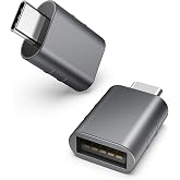 Syntech USB C to USB Adapter Pack of 2, USB 3.0 to Thunderbolt 5/4 Adapter | Compatible with MacBook Pro Air 2026, Surface, i