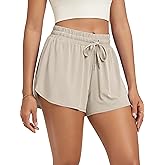 ODODOS Women's Goodnight Sleep Shorts, Drawstring Relaxed Fit Lounge & Sleepwear, Soft Natural Wood Pulp Blend