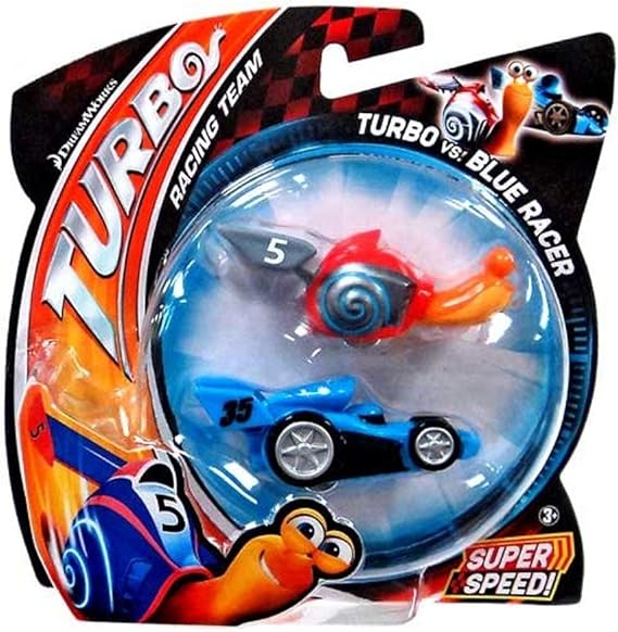 DreamWorks Turbo Turbo vs Blue Racer 2 Pack Snail Vehicle Set Amazon
