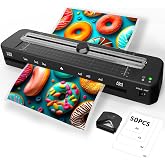 13 Inch Laminator Machine - 11x17 Laminator with 50 Sheets, Cold &amp; Thermal | Built-in Paper Cutter &amp; Corner Rounder, A3 Laminating Machine for Classroom Home School