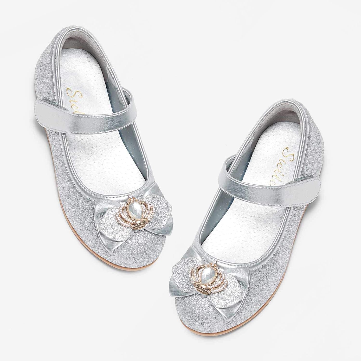 STELLE Girls Mary Jane Shoes Low Heel Party Dress Shoes for Kids: Shoes