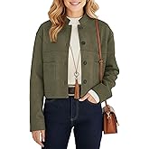 kipfall Womens Faux Suede Cropped Jackets Fall Fashion Winter Coats Lightweight Outerwear Oversized Motorcycle Jacket