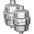 WeAQUA Heavy Duty NO BS Shower Filter Family Pack (2 QTY) – 99% REMOVAL Shower Head Filter for Hard Water, Chlorine, Heavy Metals, Fluoride, Micro-life, Organics & Much More