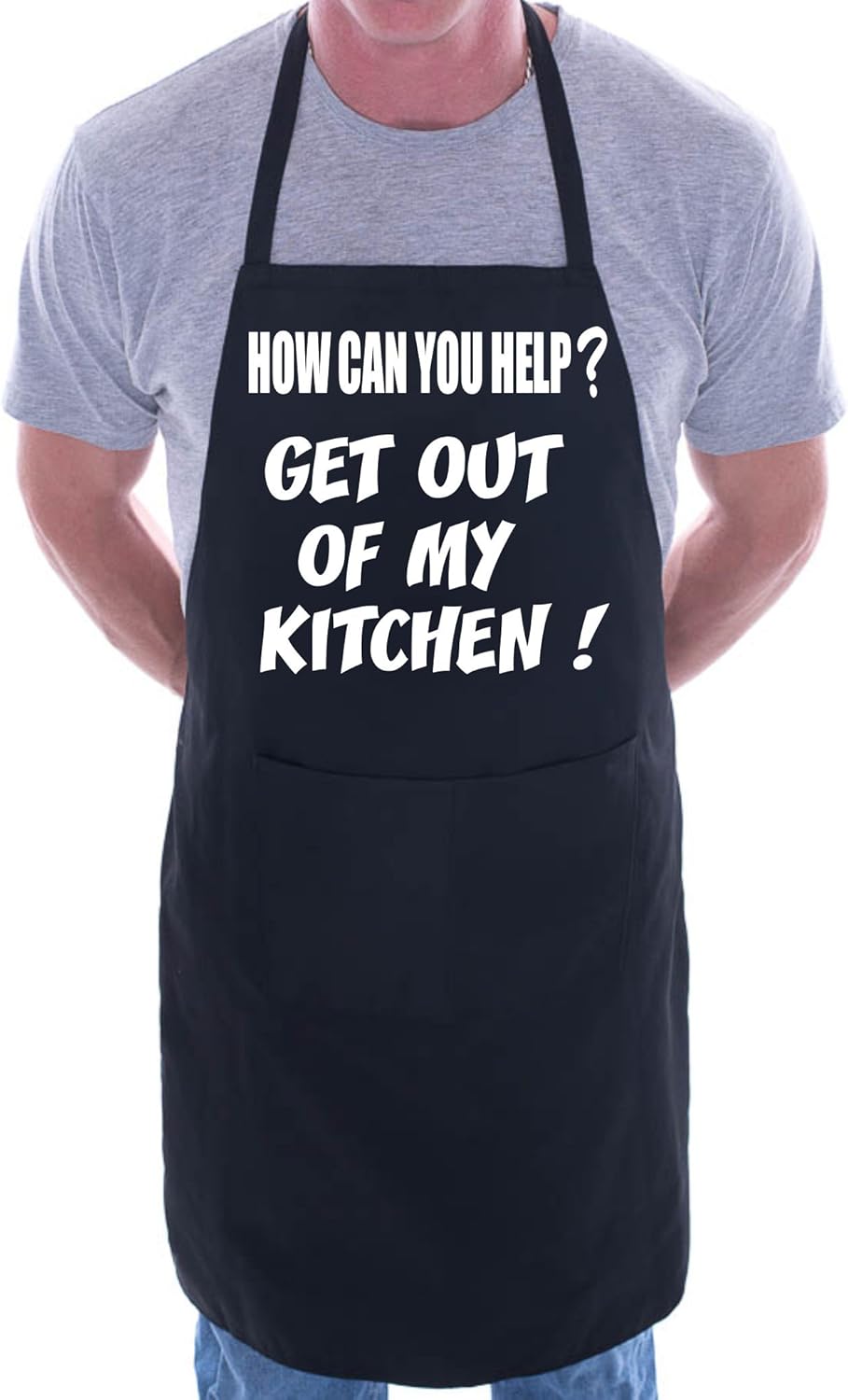 Print4U Get Me Out Of Kitchen Funny BBQ Cooking Novelty Apron Black