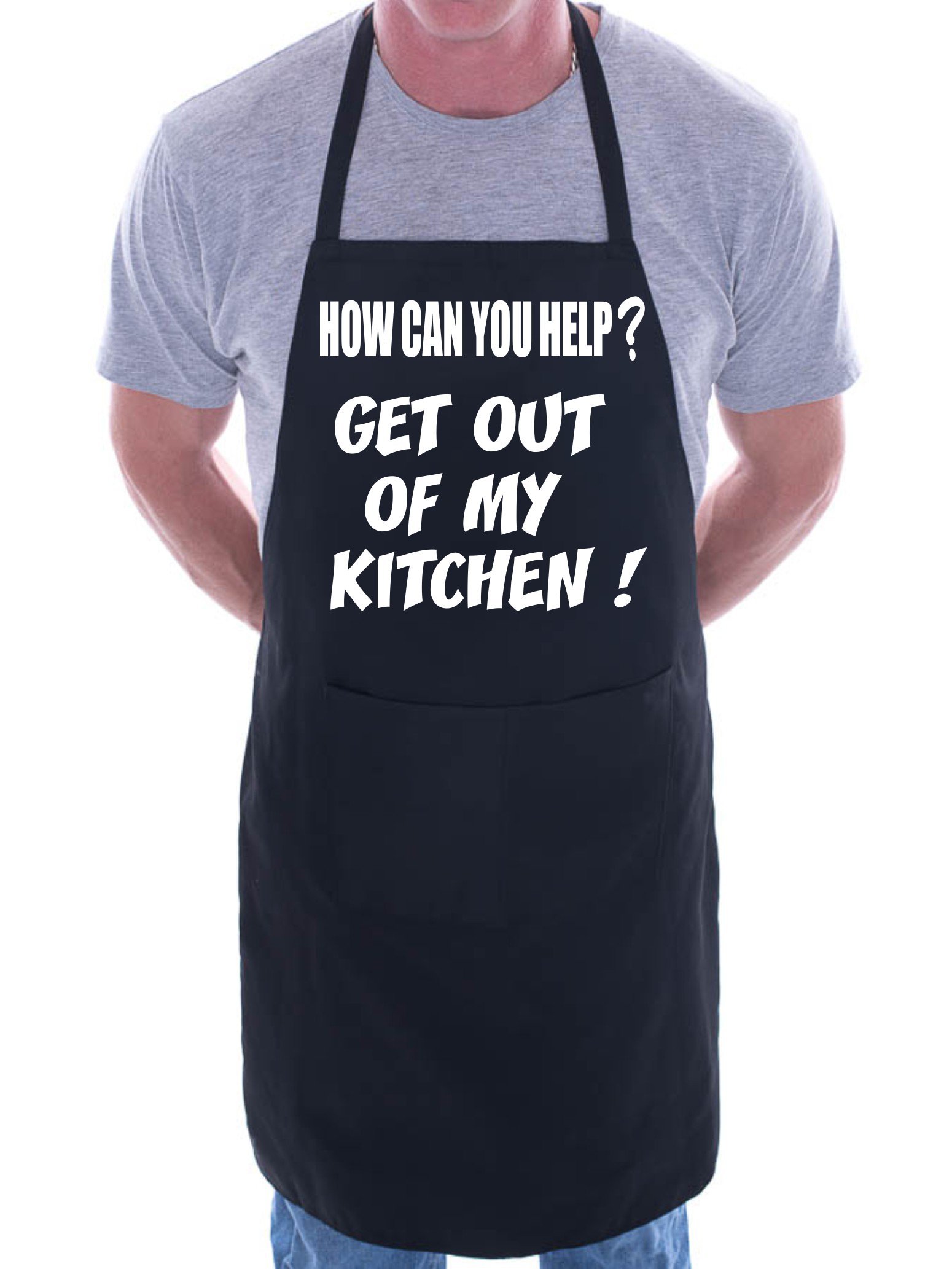 Print4U Get Me Out Of Kitchen Funny BBQ Cooking Novelty Apron Black