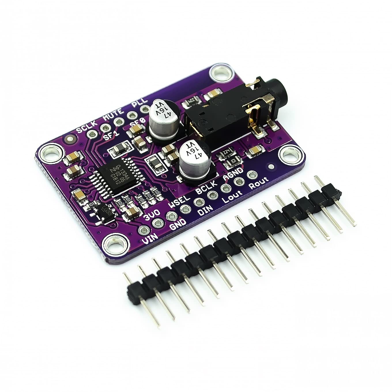 DLOETT UDA1334A DAC Module CJMCU-1334 UDA1334A I2S DAC Audio Stereo Decoder Module Board For Arduino 3.3V - 5V