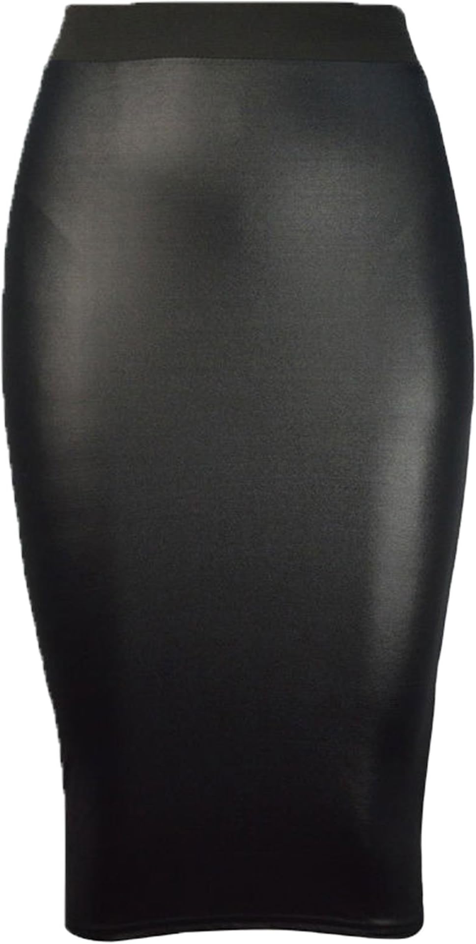 Womens Ladies Wet Look PVC Faux Leather Mini Midi Maxi Peplum Skater Skirts 8-26