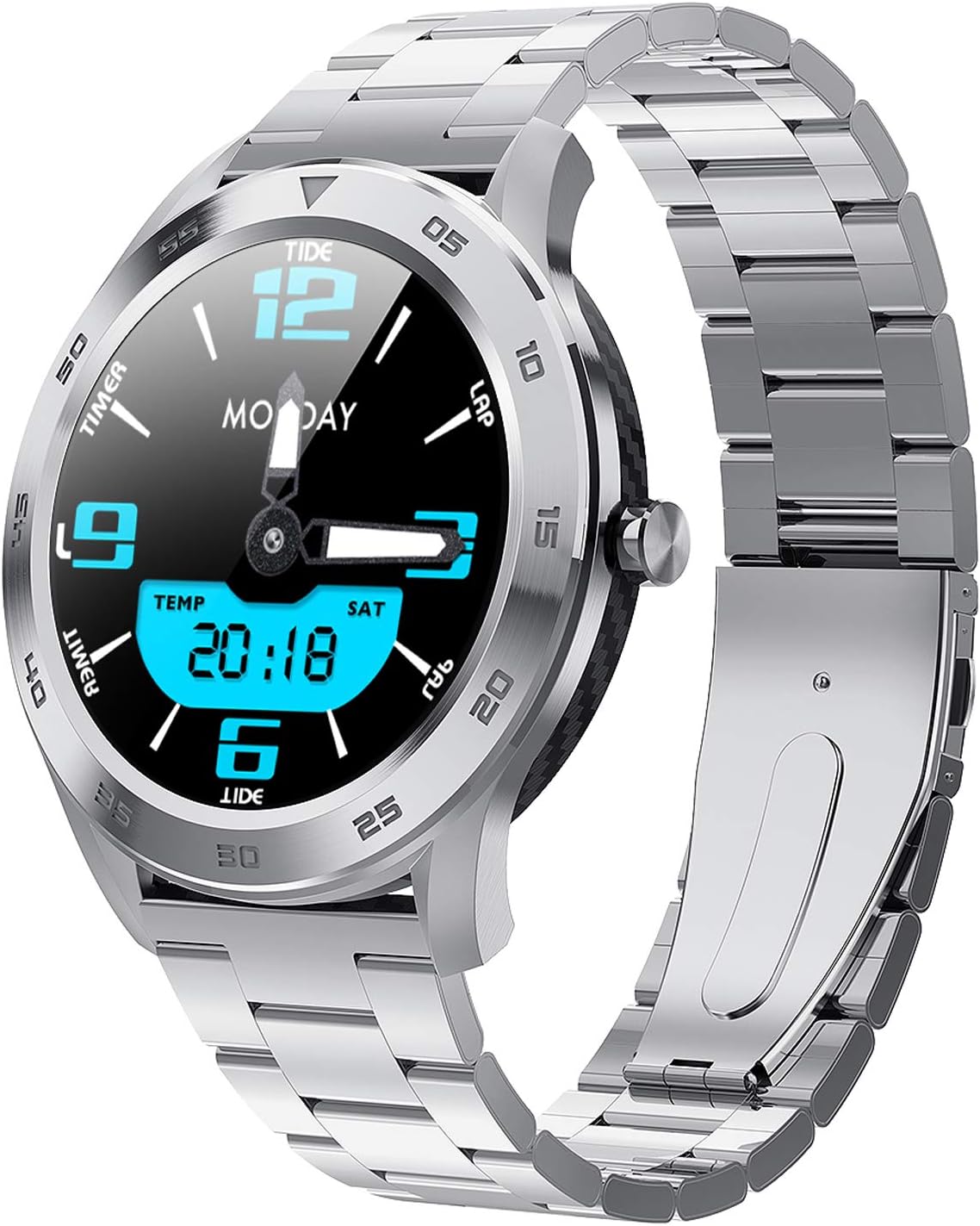 Sports Smartwatch with Bluetooth Calling Music Control Smart Watch for Mens ECG PPG Heart Rate Blood Pressure Oxygen SpO2 Monitor Fitness Activity Tracker Compair for Android iOS Phones