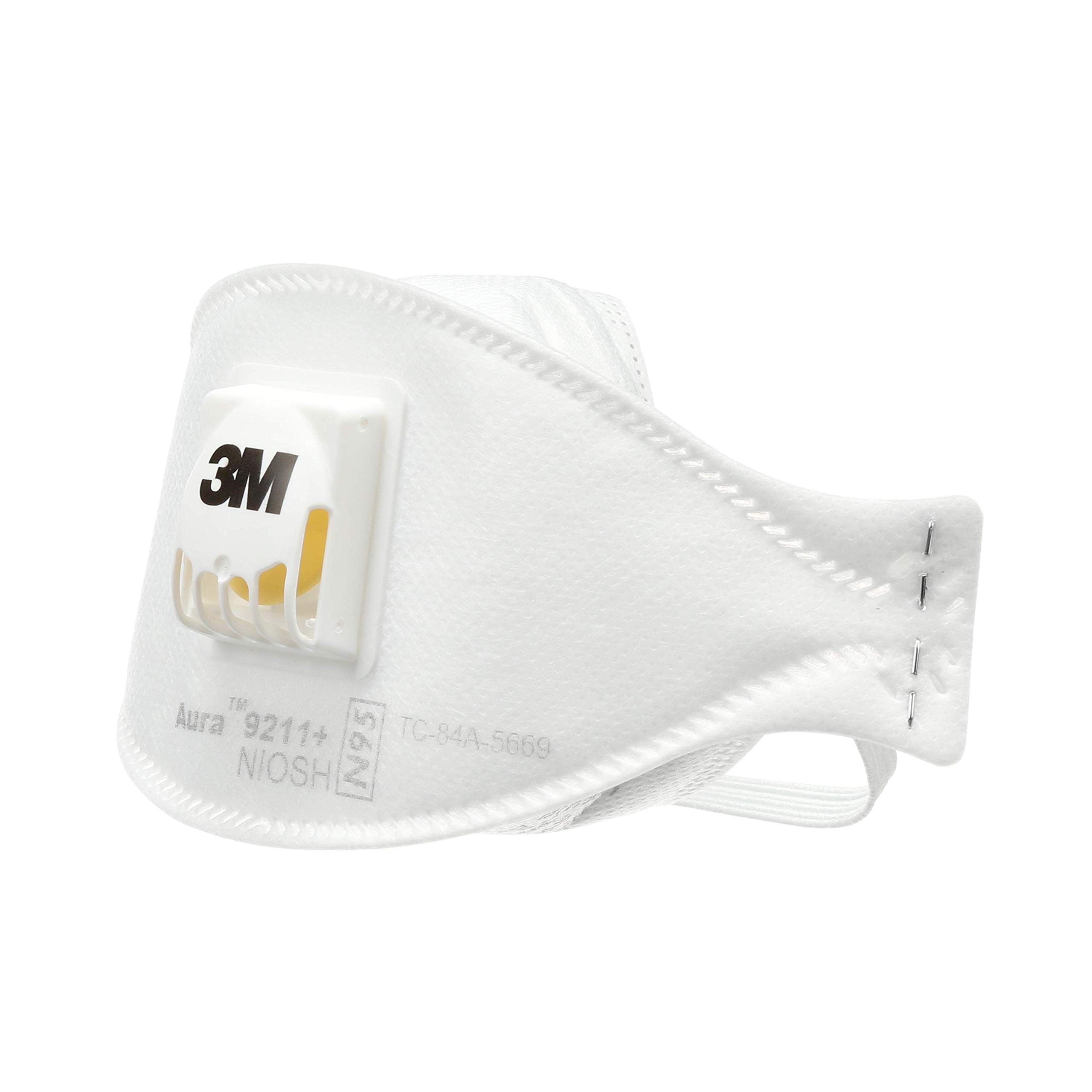 3M Aura Particulate Disposable Respirator 9211+ with Cool Flow Valve