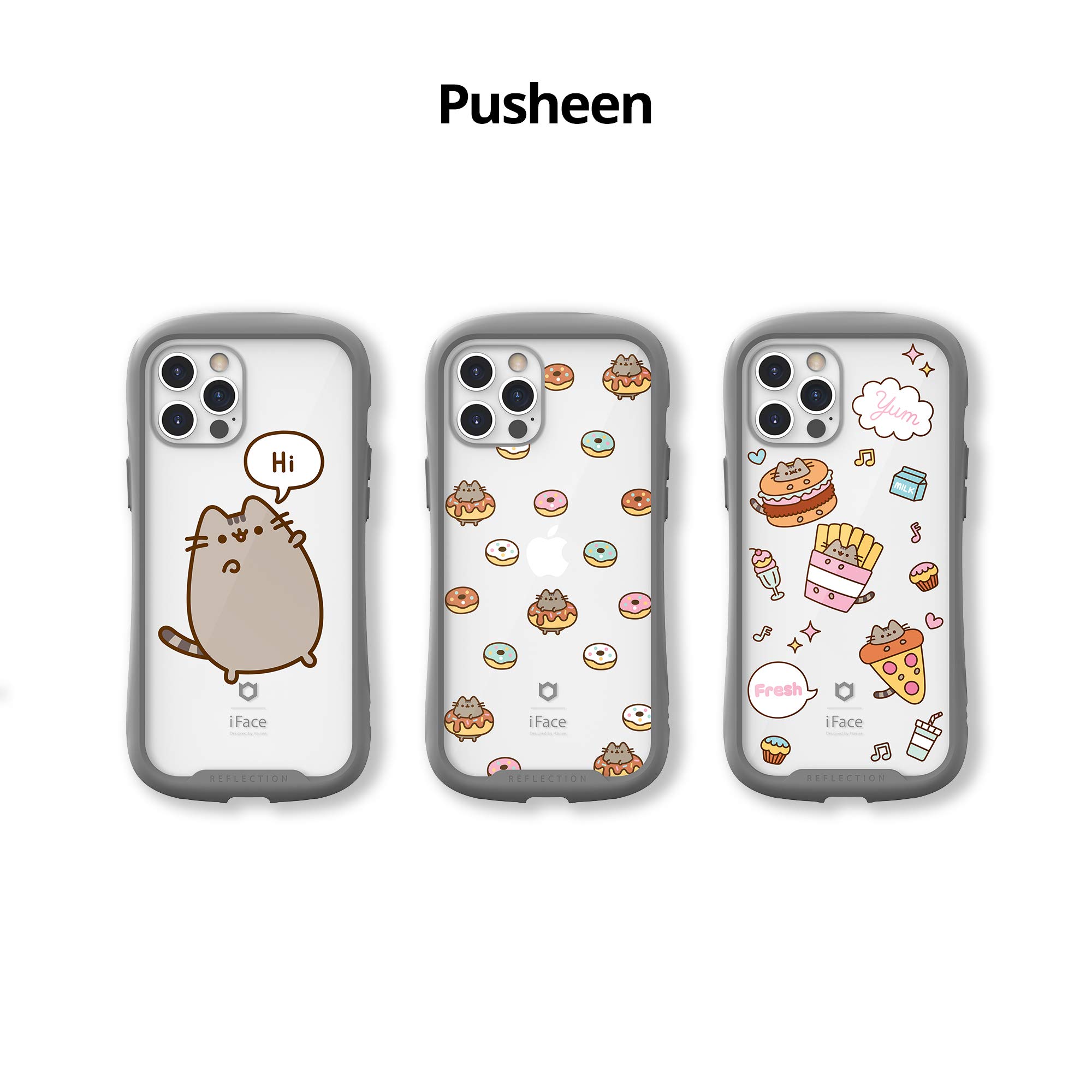 iFace x Pusheen [Inner Sheet + Reflection] Designed for iPhone 12 Pro Max (6.7