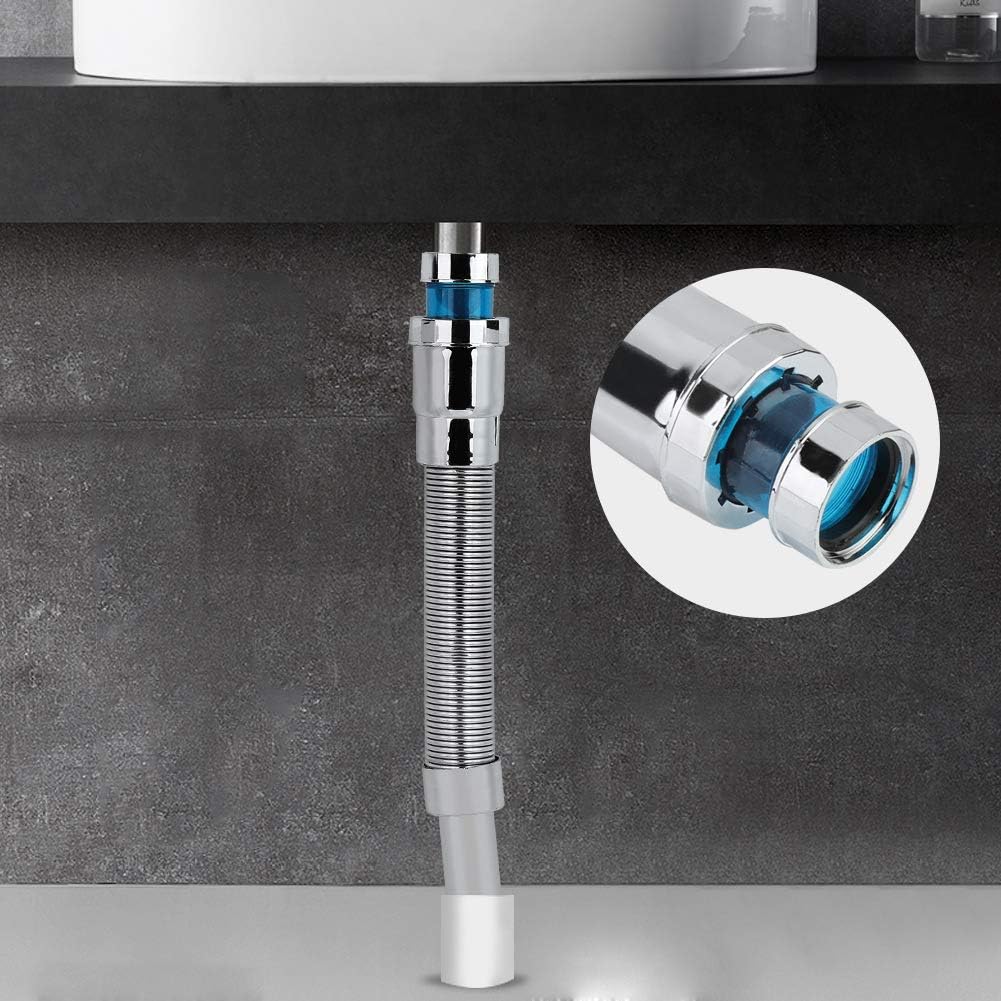 Garosa Flexible Retractable Sink Drain Hose with Steel Wire Reinforcement, ABS Material, 31.5mm x 32mm Diameter - Image 3
