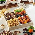 Broadway Basketeers Dried Fruit Gift Tray, Gift Box Arrangements and Healthy Gourmet Gift Basket for Birthday, Appreciation, Thank You, Families, Father's Day (2.5lbs)