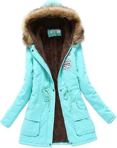 fur lined hooded jacket women's