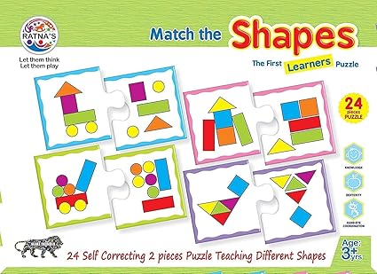 Ratnas Educational Jigsaw Puzzle Range for Kids (Shapes)