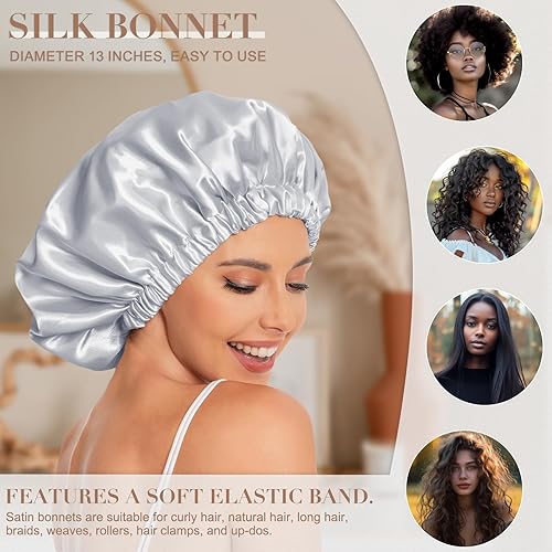 Satin Bonnet Silk Bonnet Hair Bonnet for Sleeping-Slouchy Beanie