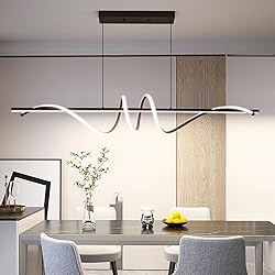 Black Chandelier, Modern Ceiling Spiral Pendant