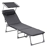 SONGMICS Sun Lounger, Patio Chaise Lounge