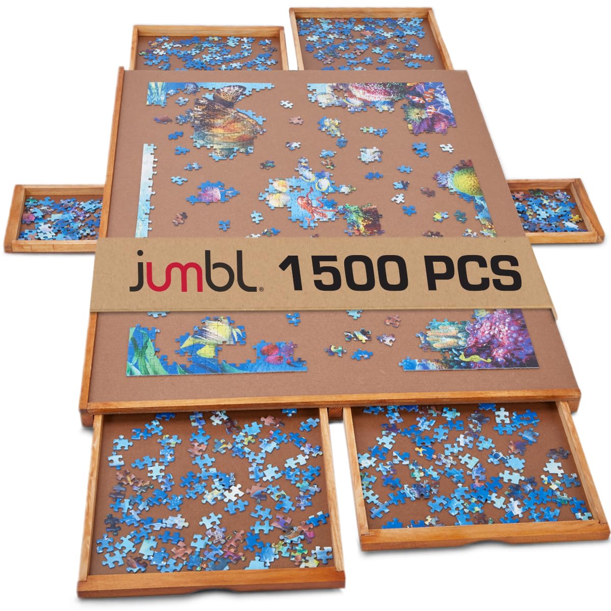 Mua Jumbl 1500-Piece Puzzle Board | 27” x 35” Jigsaw Puzzle Table | 6 ...