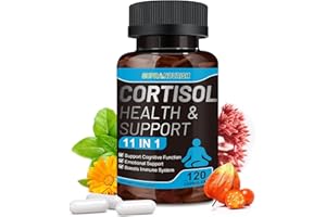 SUPRANOURISH Cortisol Supplements for Women and Men, 11-in-1 Cortisol Manager,Cortisol Reducer with Ashwagandha, Rhodiola, L-Theanine, Hormone Balance, 120 Capsules (60-Day Supply)