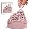 Speks Crags Ferrite Putty, 500+ Ferrite Stones in a Tin, Fidget Toy for Adults & Teens 14+, Desk Toy for Office, Christmas Gift, Holiday Stocking Stuffer, Stress Relief Present | Rose, Medium