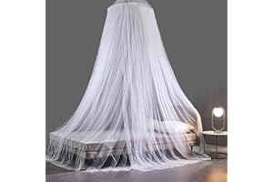 Mosquito Net Bed Canopy,King Canopy Bed Curtains Full Queen Size from Ceiling,Dome Mosquito Netting Bed Twin Girls Princess C