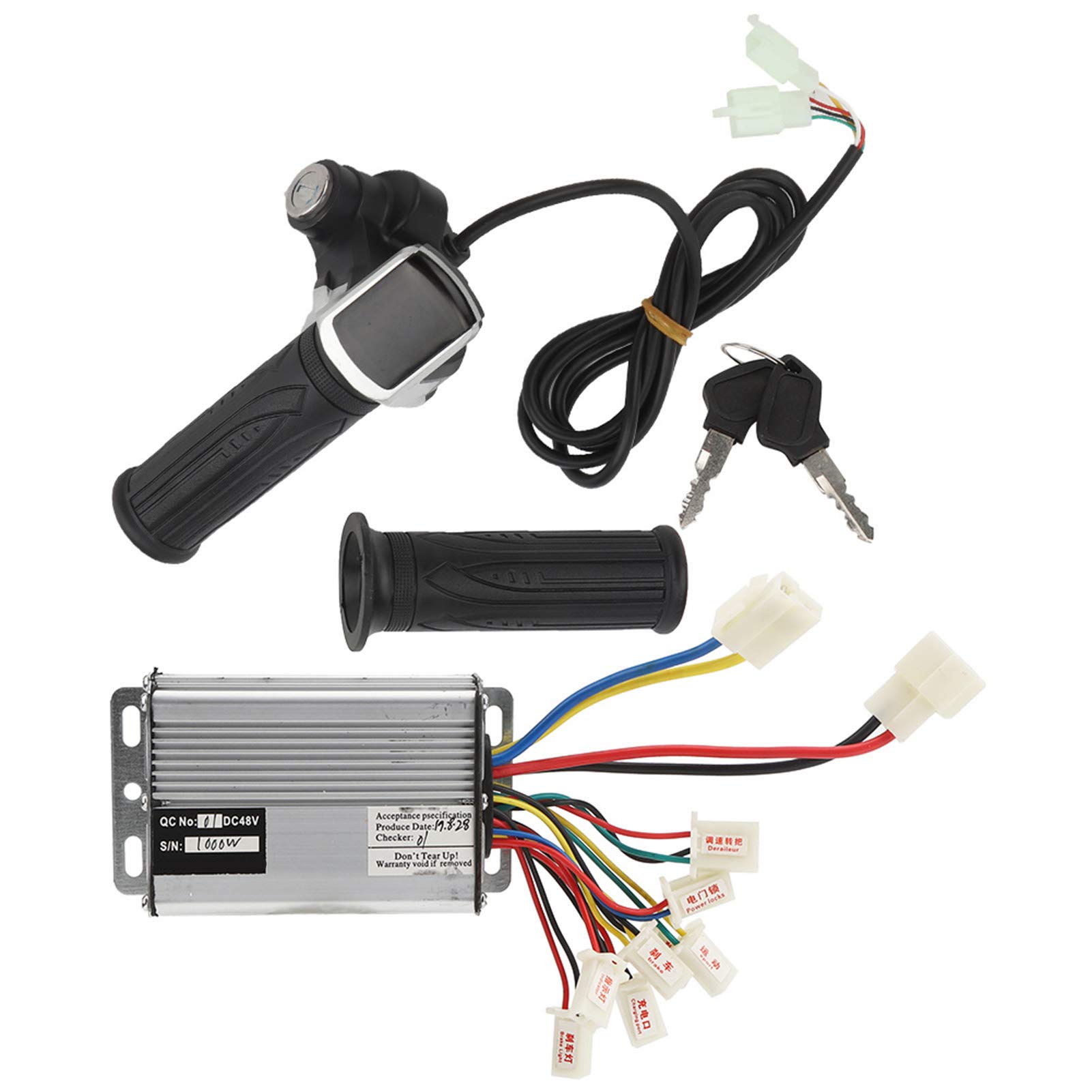 Photo 1 of Controller and Throttle, 48V Controller 48V 1000W Controller Set, Controller and Multifunction Thumb Throttle Grip Set with Lock Accessory for E Electric Scooter Tricycle