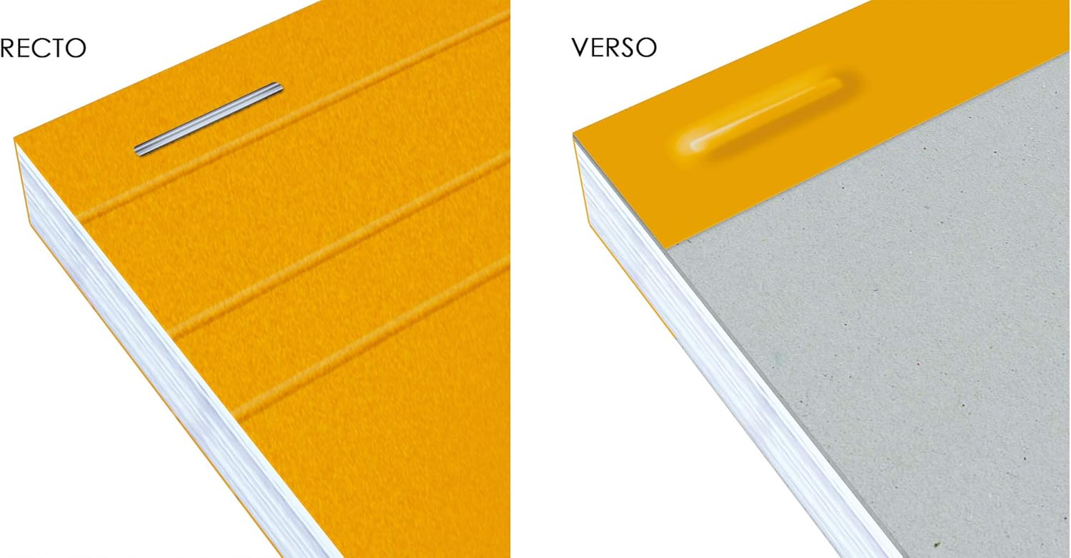 Pack of 5 Oxford notepads Large Squares Seyès-Ruled 160 Pages A4 Orange, A4 (21 x 29,7 cm) - Image 4