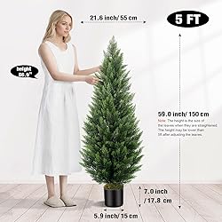 Artificial Topiary Cedar Trees 5FT Tall 2