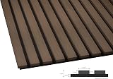Fuse Acoustic Smoked Oak Wall Panels 240x60cm 3 Pack MDF Slats 35x12mm view 6