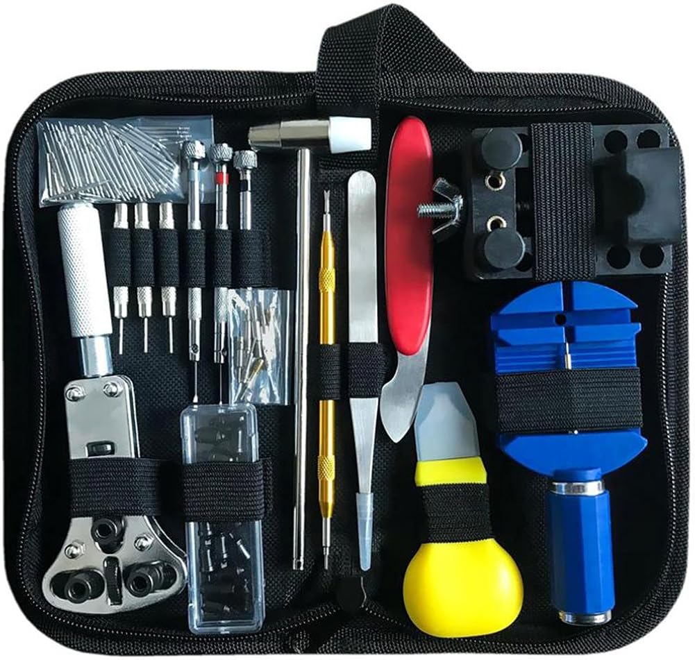 HYCKee 147 PCS Watch Repair Kit, Professional Watchmaker Tool Kit Watch