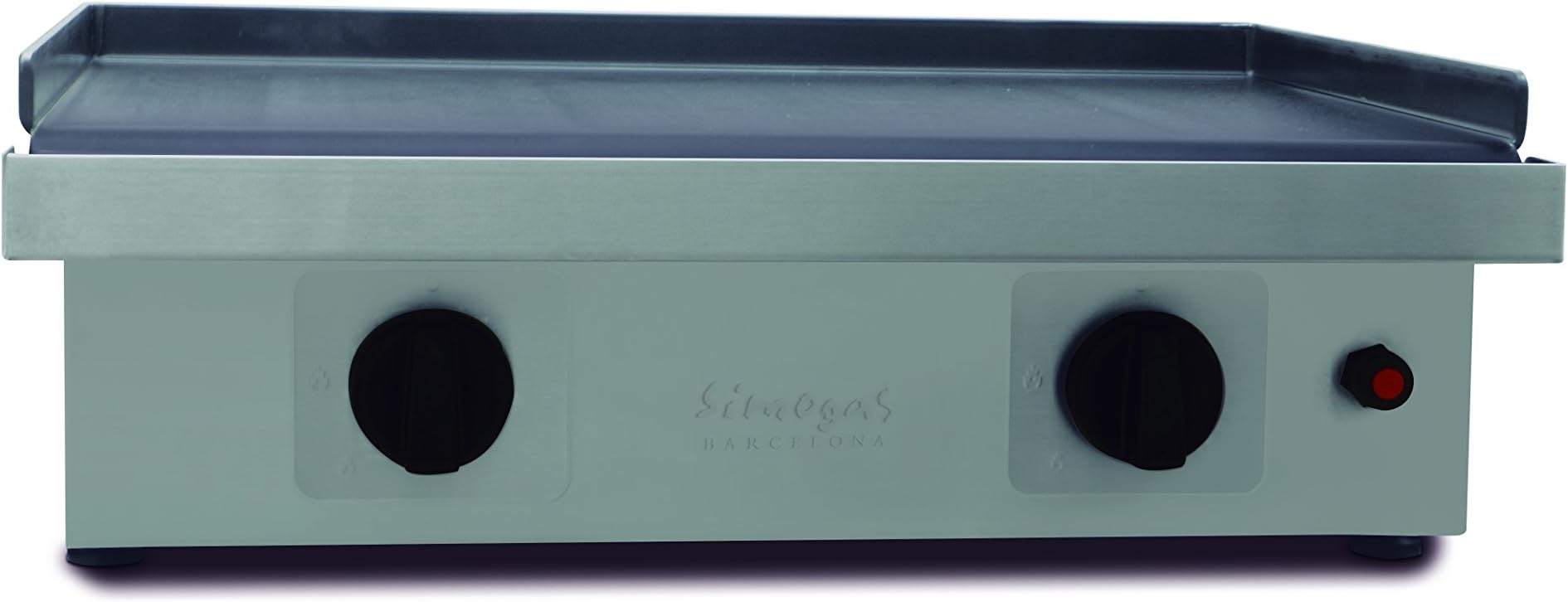 Simogas Plancha Gas Silver 60 Plate 60 cm 6-8 People, Stainless Steel