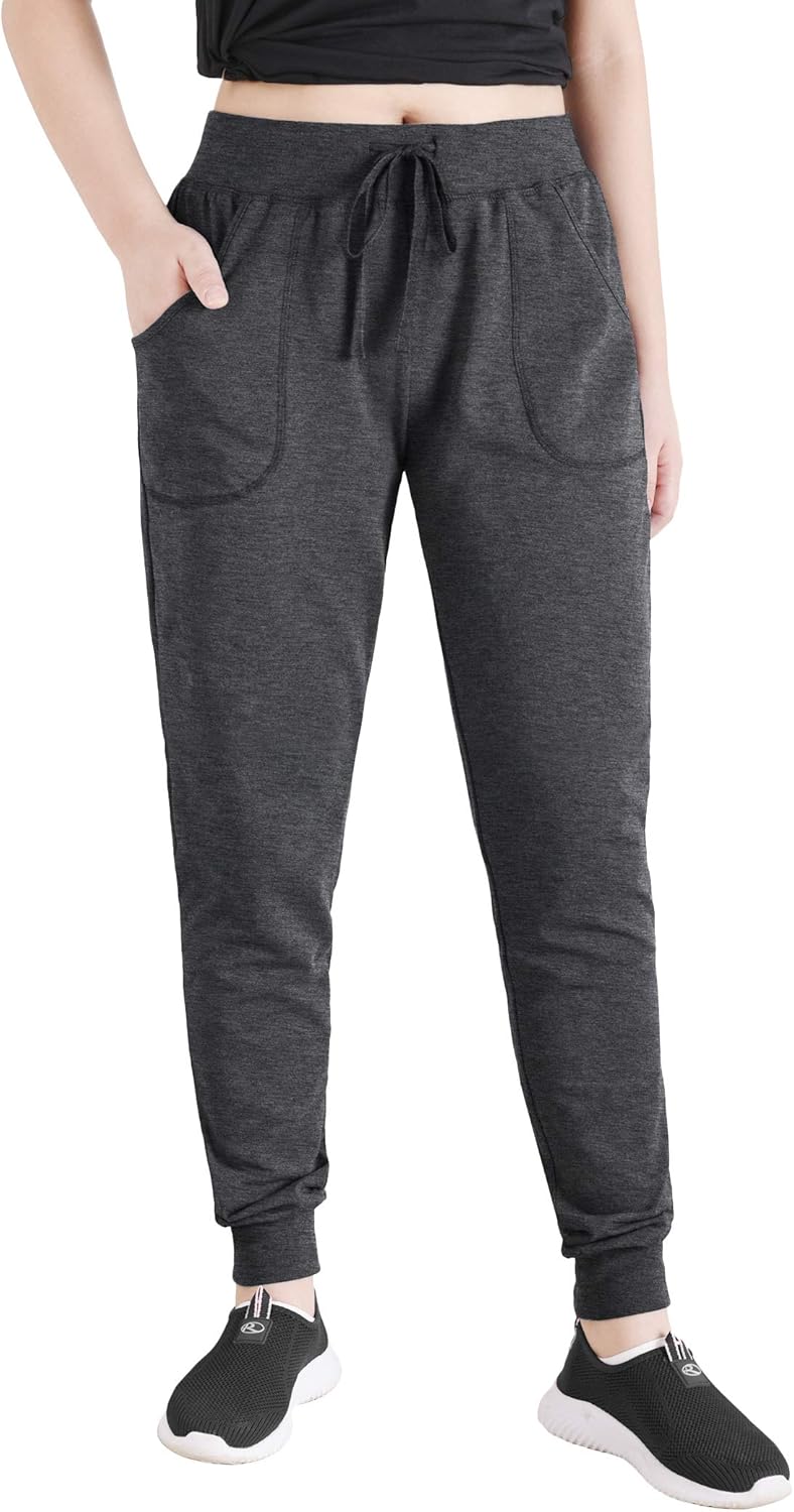 Latuza Women's Cotton Joggers Jersey Sweatpants with Pockets at  Women’s Clothing store