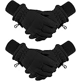 Boao Kids Winter Ski Gloves Waterproof Warm Snow Mittens Full Finger Gloves for Toddlers Infants