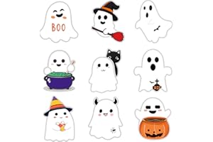 YITLA Halloween Stickers Decorations,135PCS 2 Inch Happy Halloween Stickers Cute Ghost Sticker for Envelopes, Candy Bags, Crafts, Party Decor Supplies