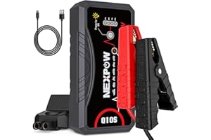 NEXPOW Car Jump Starter 2025 Upgraded Car Battery Jump Starter Pack 3000A Peak for Up to 9.0L Gas and 7.0L Diesel Engine 12V Auto Battery starter Jumper Cables Portable Lithium Jump Box with USB QC3.0