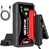 NEXPOW 3000A Peak Car Jump Starter for Up to 9.0L Gas and 7.0L Diesel Engines, 12V Portable Battery Booster Pack with QC3.0 Fast Charging, Lithium Jump Box for Truck SUV Motorcycle with LED Flashlight