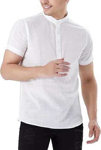 camiseta con botones hombre